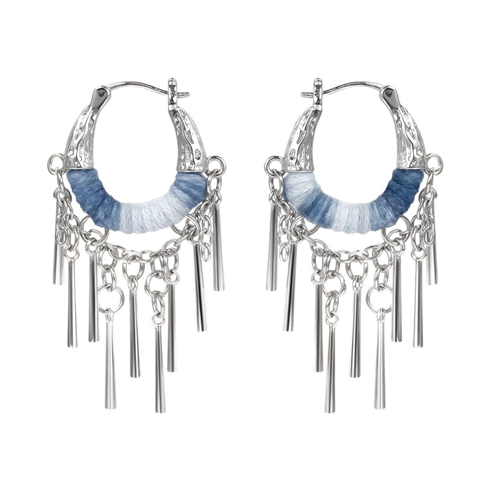 1STXULIE Superior Miao-style Niche Tassel Earrings T5825