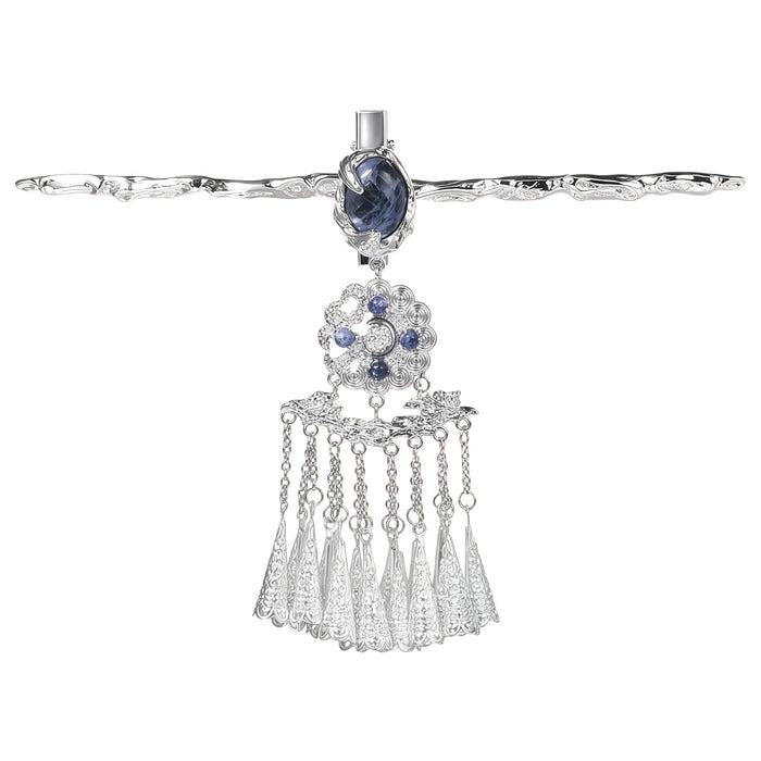 1STXULIE Superior Miao-style Tassel Hairpin Hair Stick T5815