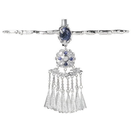 1STXULIE Superior Miao-style Tassel Hairpin Hair Stick T5815