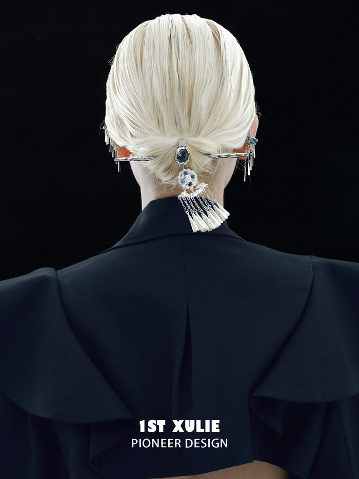 1STXULIE Superior Miao-style Tassel Hairpin Hair Stick T5815