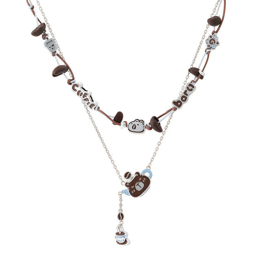 1STXULIE Superior Niche Capybara Necklace T5841