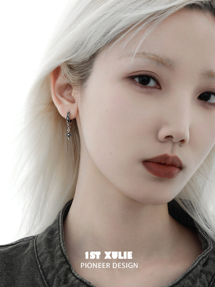 1STXULIE Superior Niche Iris Collection Cross-shaped Earring Back T5880