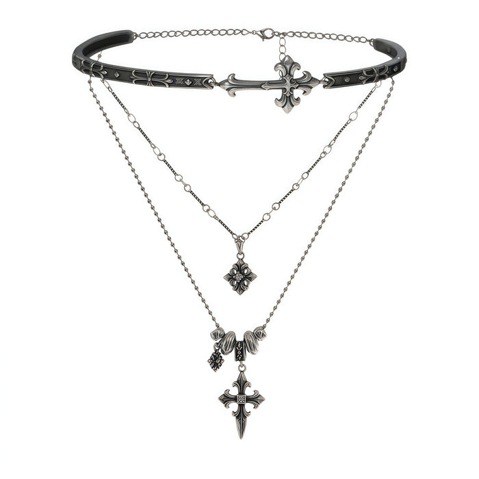 1STXULIE Superior Niche Iris Collection Gothic Choker Necklace T5872