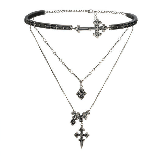 1STXULIE Superior Niche Iris Collection Gothic Choker Necklace T5872