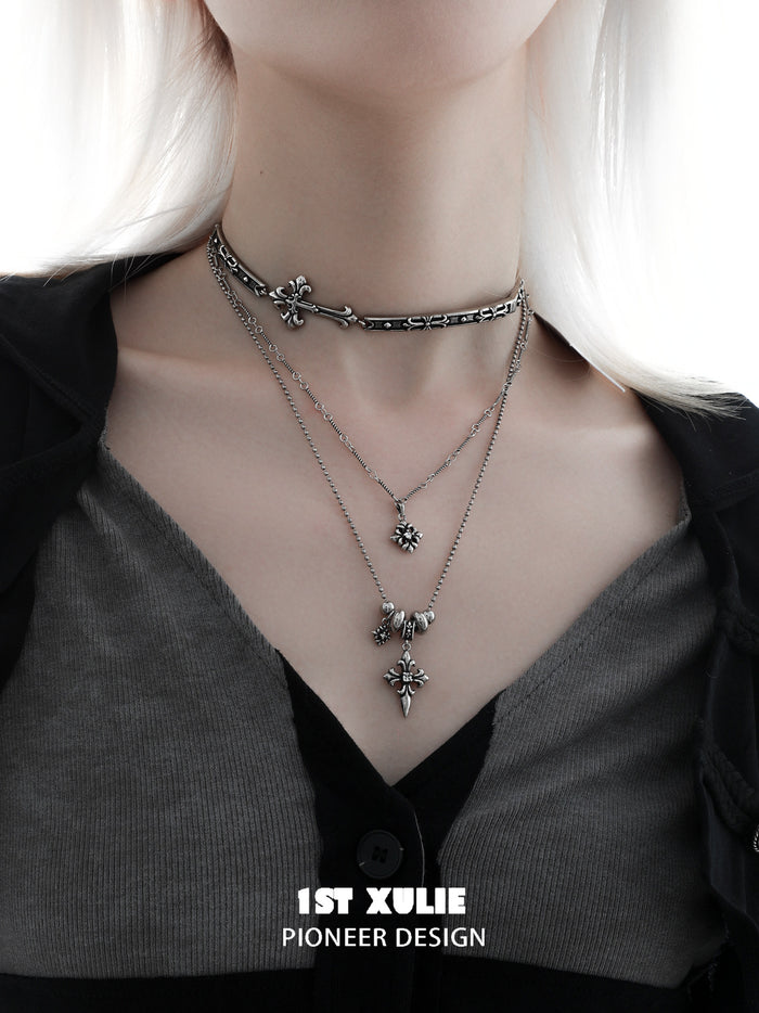 1STXULIE Superior Niche Iris Collection Gothic Choker Necklace T5872