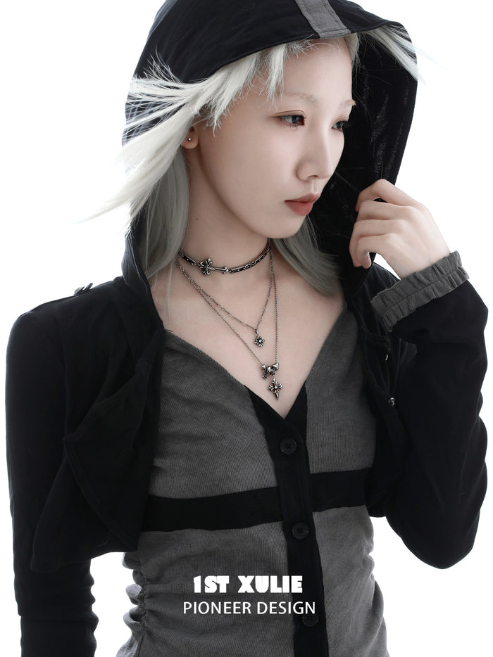 1STXULIE Superior Niche Iris Collection Gothic Choker Necklace T5872
