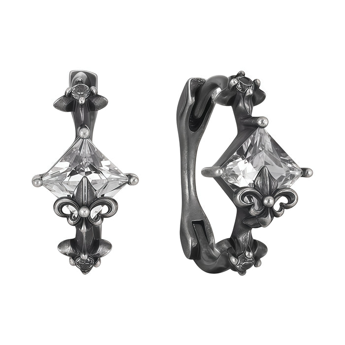 1STXULIE Superior Niche Iris Collection Gothic Retro Earring Back T5886