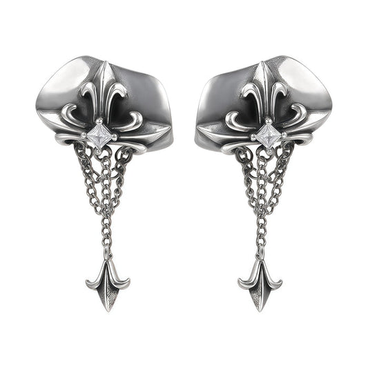 1STXULIE Superior Niche Iris Collection Gothic Retro Stud Earring T5881
