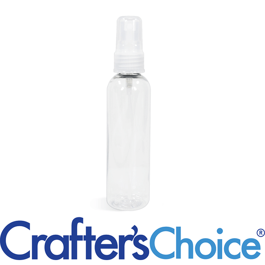 2 oz Clear Bullet with Natural Ribbed Sprayer Set