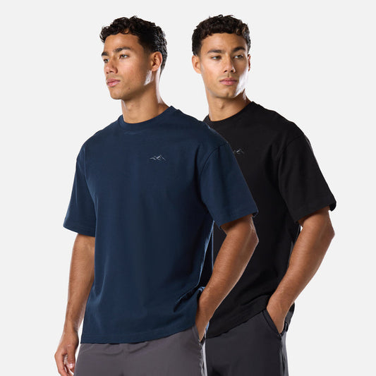 2-Pack Core Mountain T-Shirt | Black/Navy