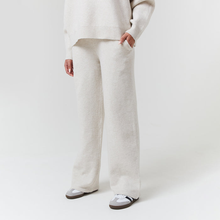 2-Pack Knit Open Hem Jogger | Oatmeal/Charcoal Marl