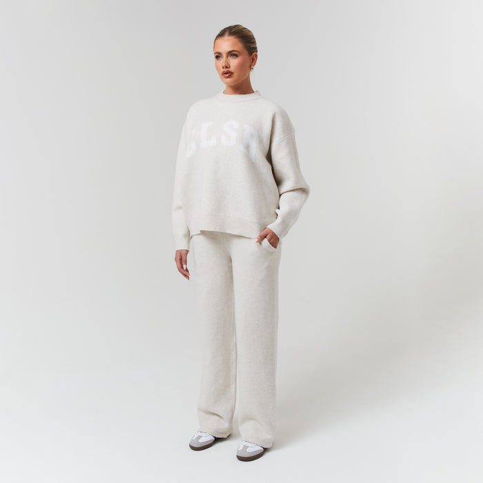 2-Pack Knit Open Hem Jogger | Oatmeal/Charcoal Marl