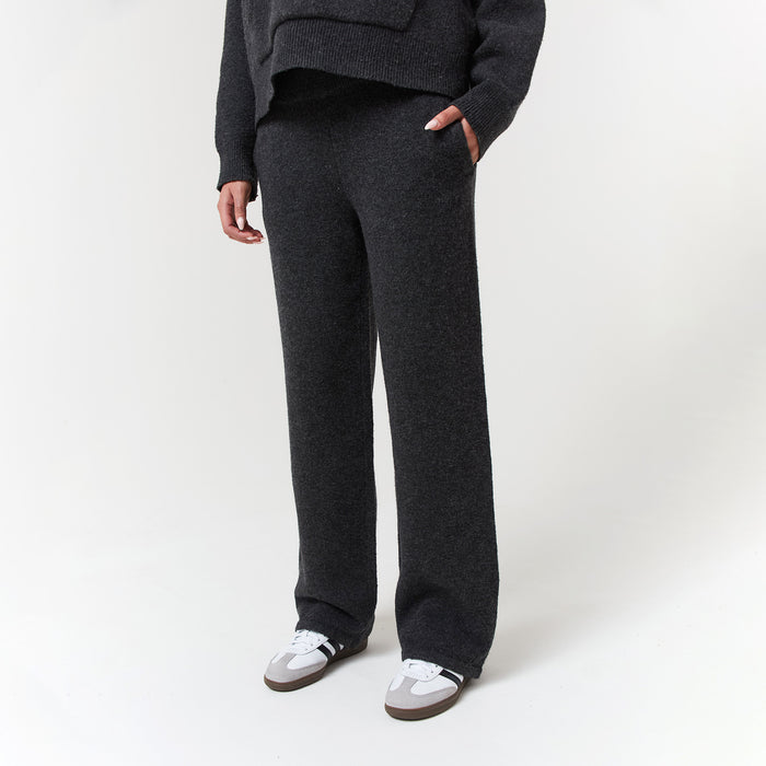 2-Pack Knit Open Hem Jogger | Oatmeal/Charcoal Marl