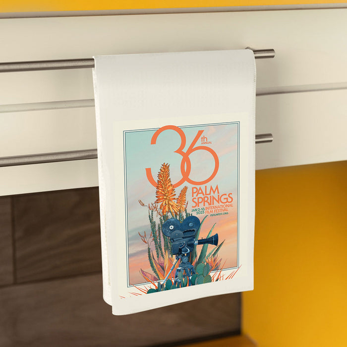 2025 Palm Springs Film Festival Poster Art Dishtowel - Destination PSP