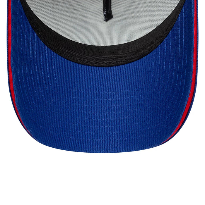 Pictured is this Track 24HR Le Mans 9FORTY A-Frame Trucker cap in blue. 5