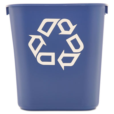 28 QT BLUE RUBBERMAID WASTE BASKET (7 GALLON)