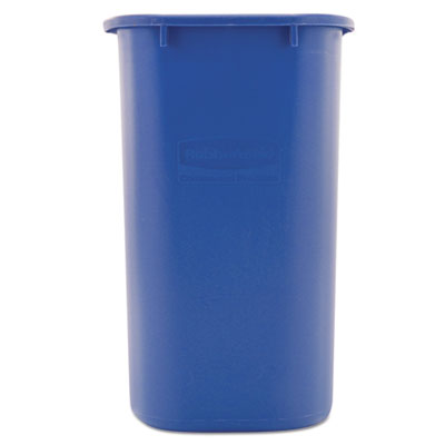 28 QT BLUE RUBBERMAID WASTE BASKET (7 GALLON)