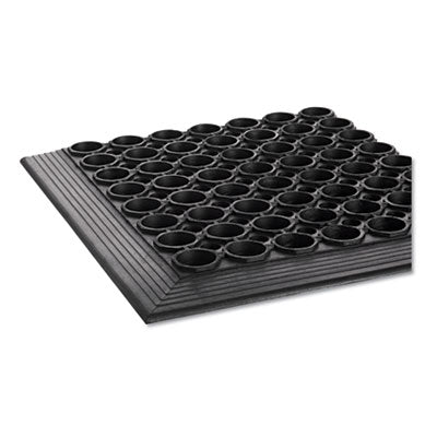 3' x 5' Safewalk-Light Wet/Oily/Grease Floor Anti-Fatigue Drainage Mat,  1/2" Thick, Black