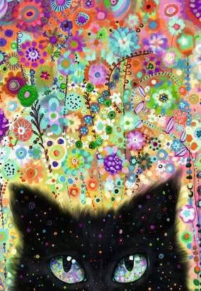 300 Piece Jigsaw Puzzle - Kaleidoscope Kitty | Ravensburger