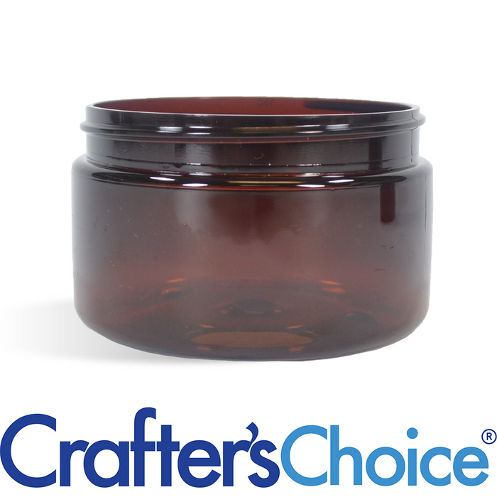 4 oz Amber Heavy Wall Plastic Jar - 70/400