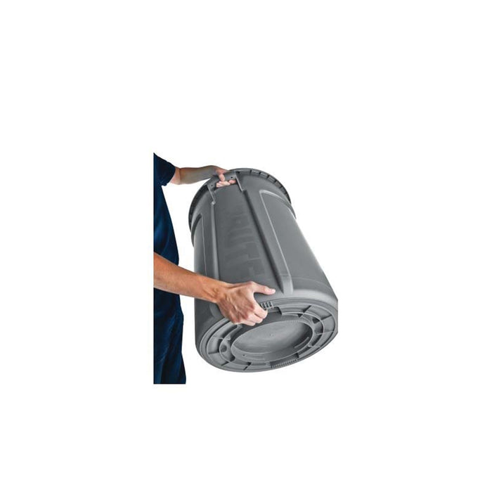 44 GALLON GRAY RUBBERMAID BRUTE VENTED ROUND CAN ( 2643 )