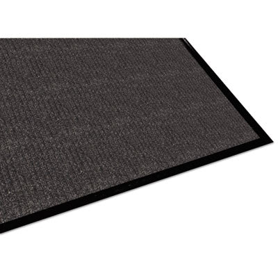 4'X6' NEEDLE RIB CHARCOAL GRAY WALKOFF MAT