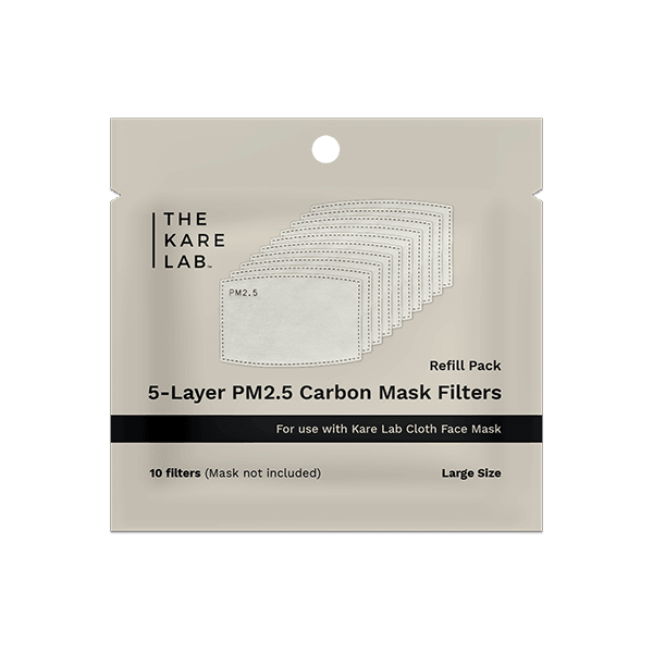 5 Layers PM 2.5 Carbon Mask Filters For Adult Cloth Mask - The Kare Lab