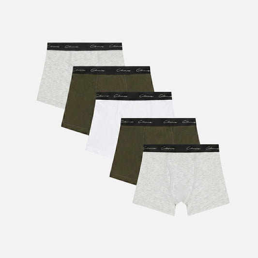 5-Pack Classic Boxer Briefs | Khaki Multi