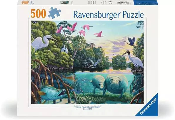 500 Piece Jigsaw Puzzle - Manatee Moments | Ravensburger