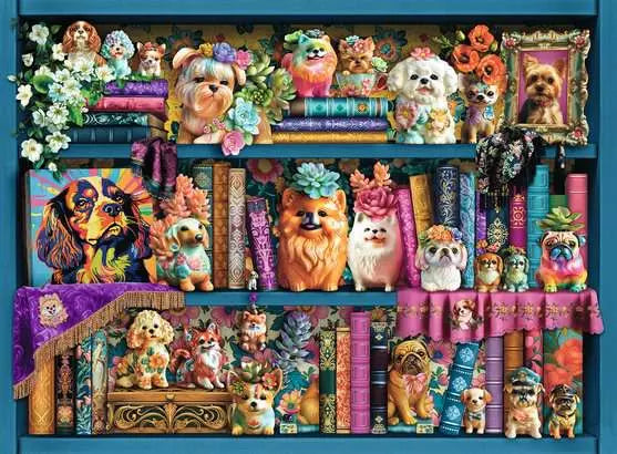 500 Piece Jigsaw Puzzle - Precious Porcelain Pups | Ravensburger