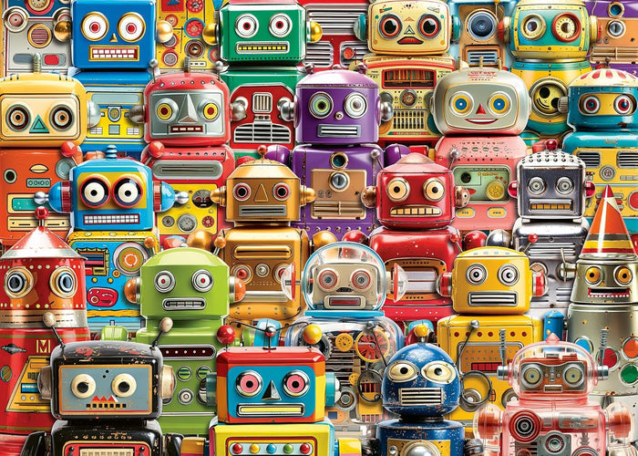 500 Piece Jigsaw Puzzle - Retro Robots | Ravensburger