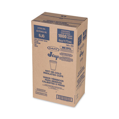 6 OZ DART 6J6 STYRO FOAM CUP 1000/CS
