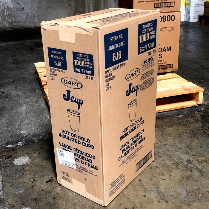 6 OZ DART 6J6 STYRO FOAM CUP 1000/CS