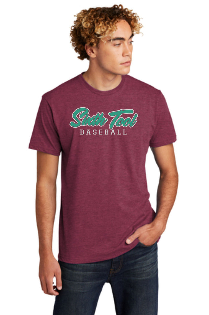 6th Tool  Unisex BASEBALL Tee- matte and glitter