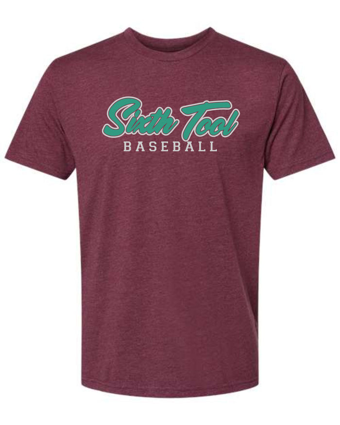 6th Tool  Unisex BASEBALL Tee- matte and glitter