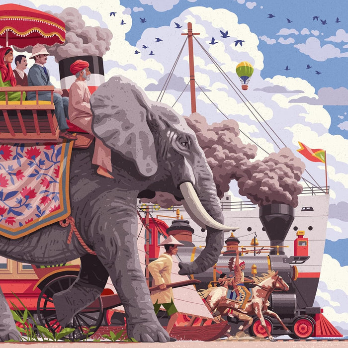 750 Piece Jigsaw Puzzle - Art & Soul: Around The World in 80 Days | Ravensburger