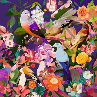 750 Piece Jigsaw Puzzle - Art & Soul: Bird Watching | Ravensburger