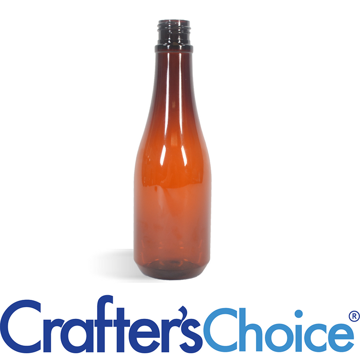 8 oz Amber Keuka Plastic Bottle - 24/410