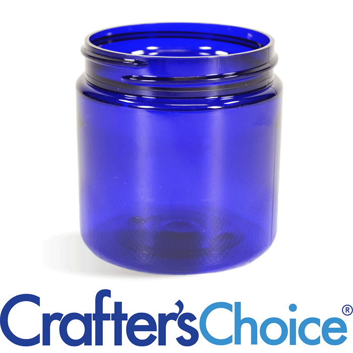 8 oz Blue Basic Plastic Jar - 70/400