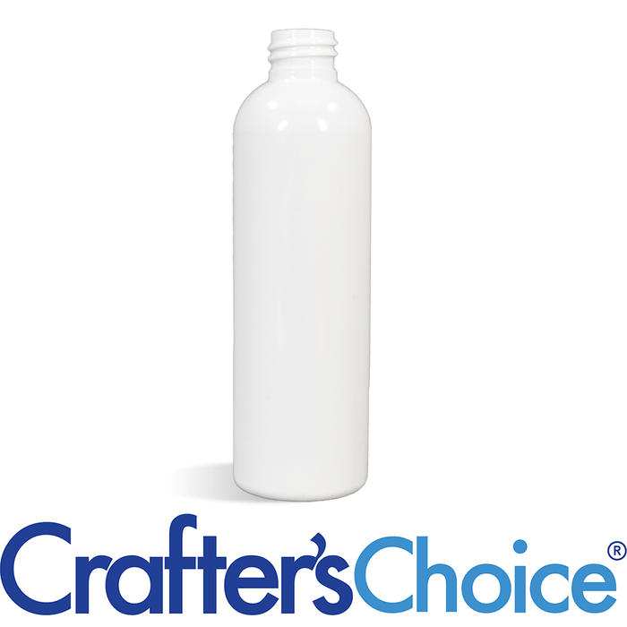 8 oz White Bullet Plastic Bottle - 24/410