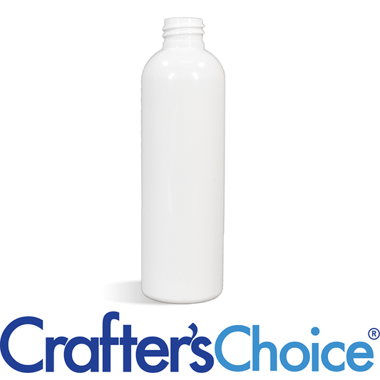 8 oz White Bullet Plastic Bottle - 24/410