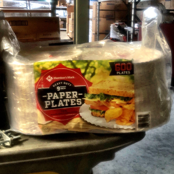 9” WHITE PAPER PLATE 600/CS