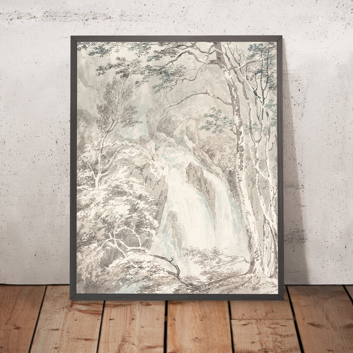 A framed image of