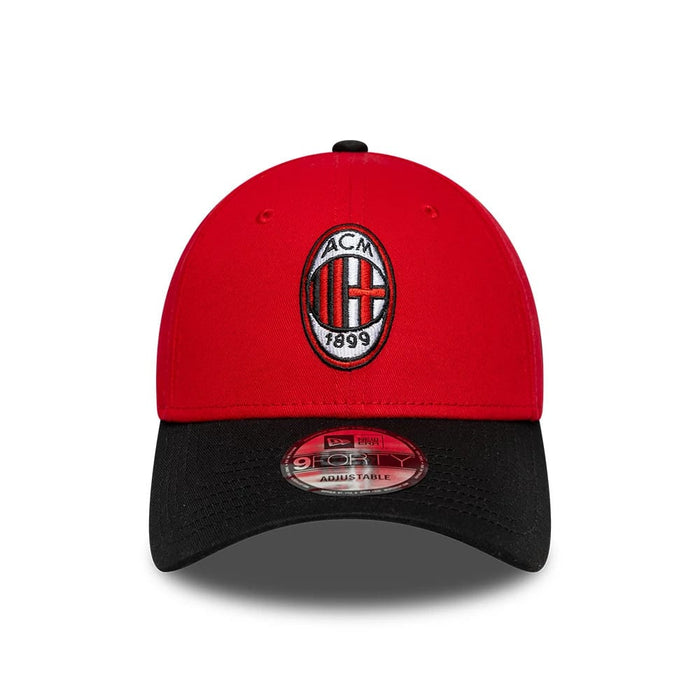 Pictured is this AC Milan Contrast 9FORTY cap in red & black. 2