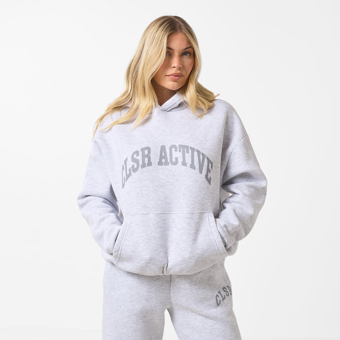 Active Open Hem Tracksuit | Grey Marl