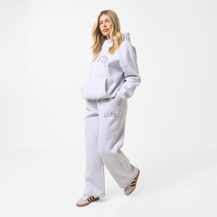 Active Open Hem Tracksuit | Grey Marl