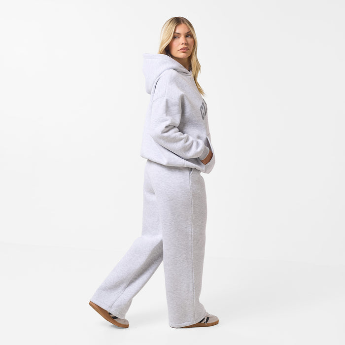 Active Open Hem Tracksuit | Grey Marl