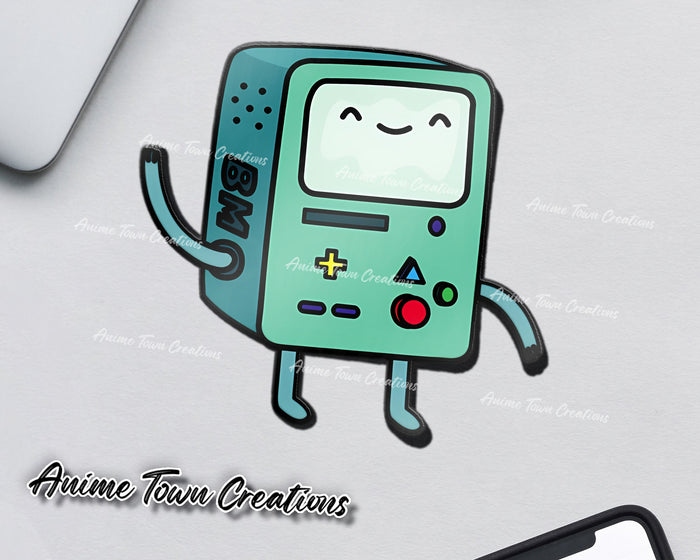 Anime Town Creations Sticker Adventure Time Beemo 5" Accessories - Anime Adventure Time Sticker