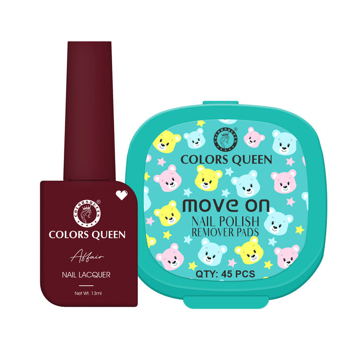 Affair Nail Paint & Polish Remover Pads Combo – Your Confidence Key to Flawless Nails