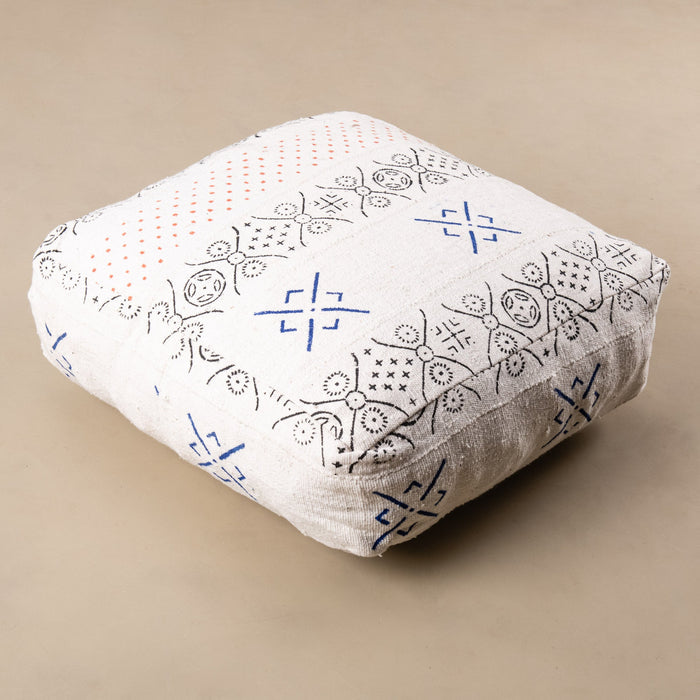 African tribal mudcloth Floor Pillow Cover - Benisouk